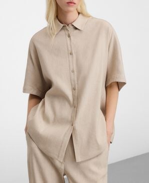 Camisa oversize com microestampado
