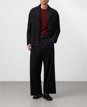 Cotton structured knit sweater
