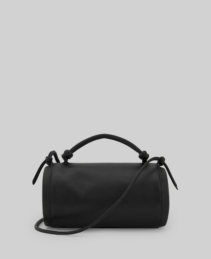 Adolfo dominguez Bolso cilíndrico piel negro mujer