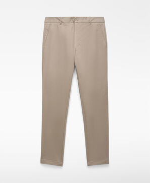Cotton slim fit chino trousers