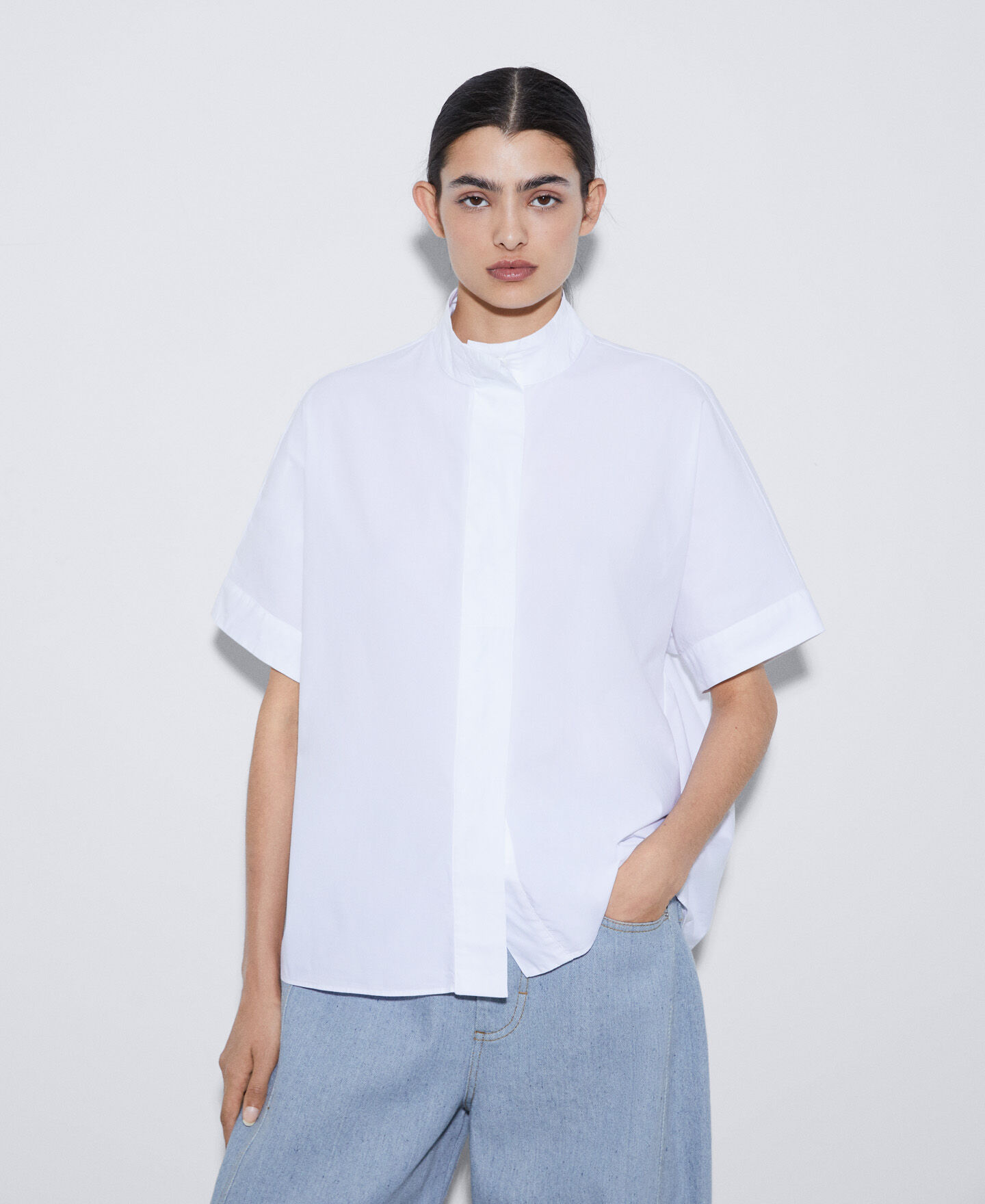 Cotton seersucker shirt | AD Europa