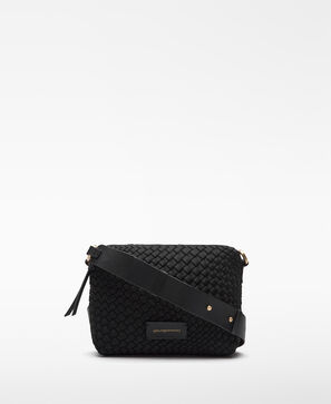 Braided fabric medium crossbody