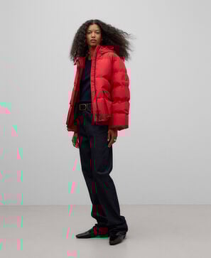 Chaqueta acolchada capucha mujer