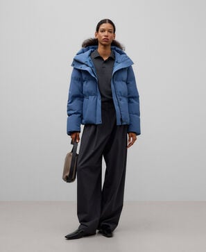 Chaqueta acolchada con capucha mujer