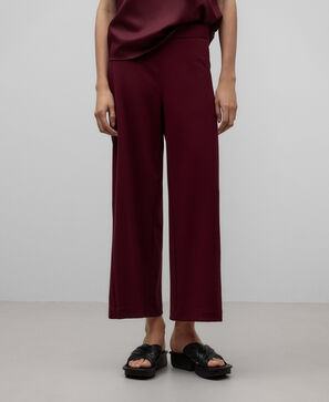 Pantal&oacute;n culotte granate mujer