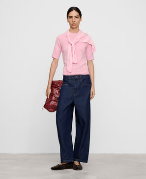 Jersey punto melange con lana merino
