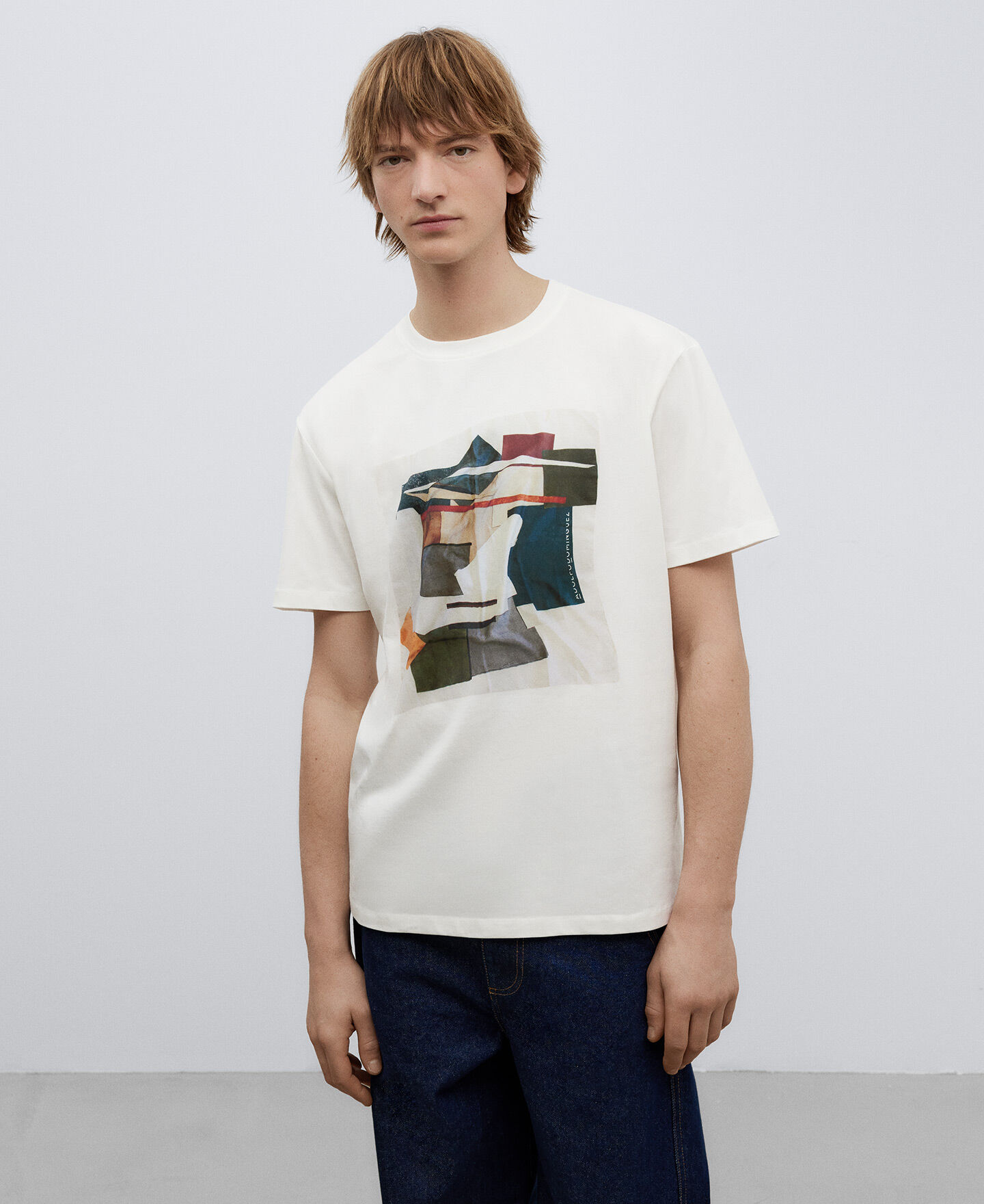 Camiseta algodon blanca hombre deals