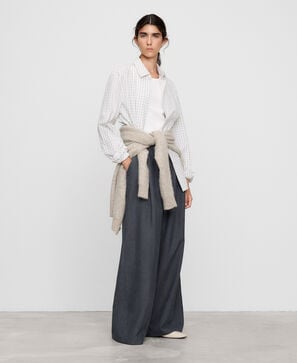 Pantal&oacute;n micro pana doble pinza