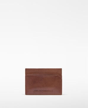 Leather card holder man