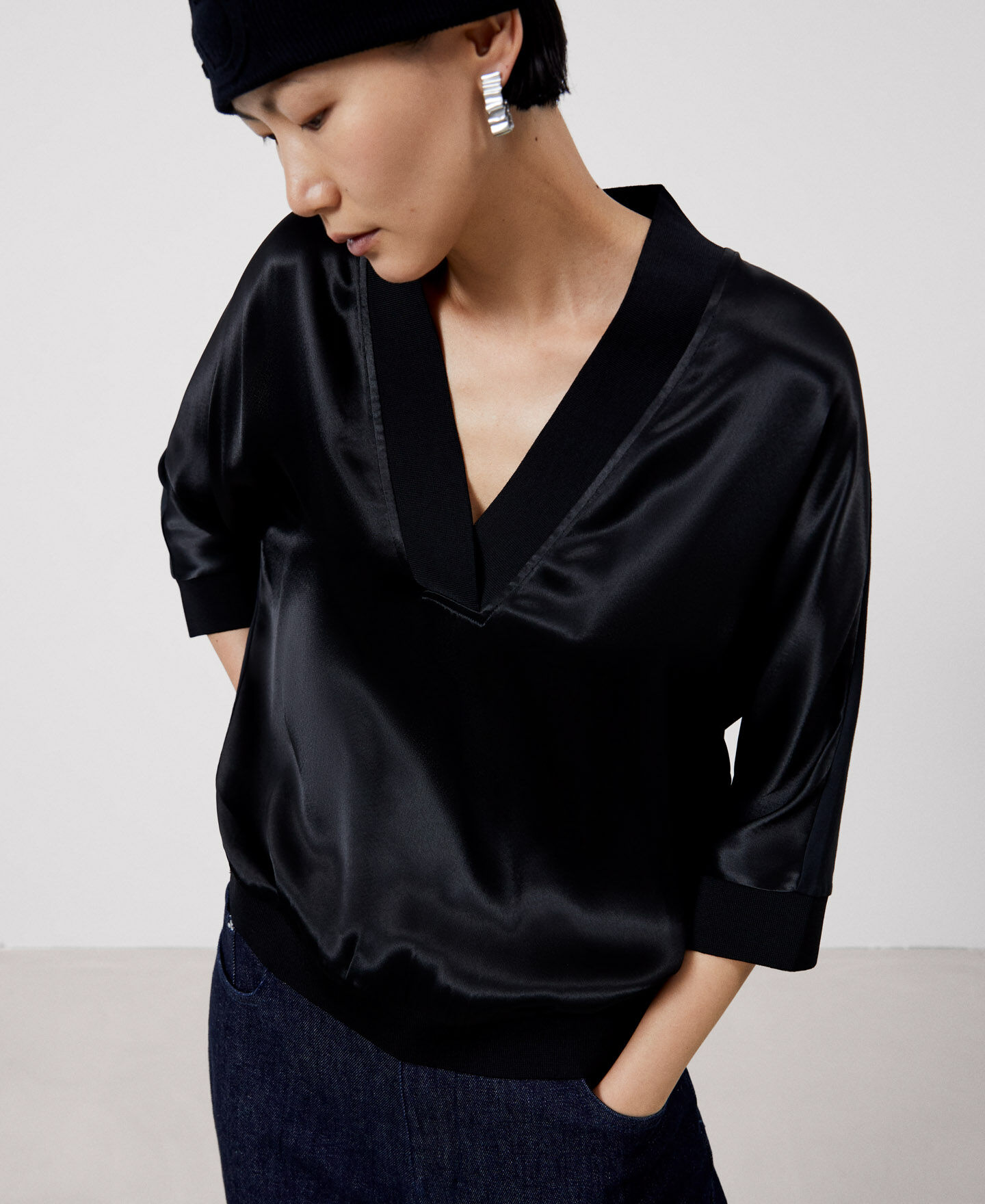 Blusa pico en | AD España