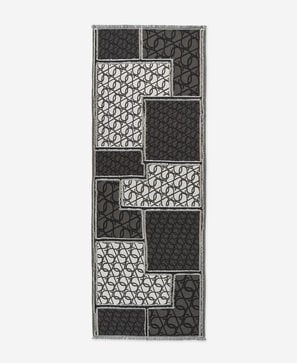 Chal jacquard estampado patchwork