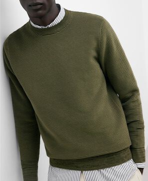 Jersey caqui melange cuello caja