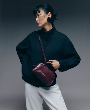 Ori&oacute;n leather mini bowling bag