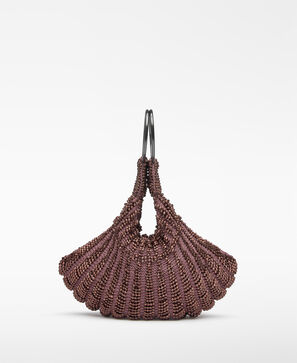 Beaded cocktail bag woman