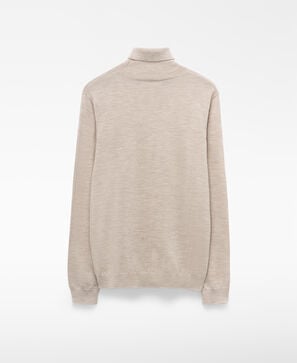 Merino wool mock neck sweater