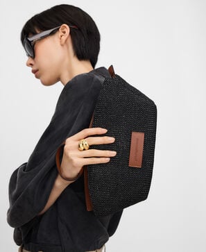 Mini bolso Eclipse textura rafia