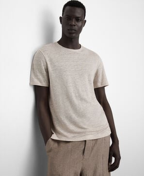 European linen heathered T-shirt
