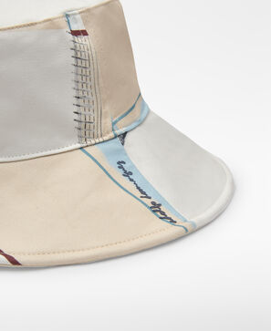 Cotton printed bucket hat woman