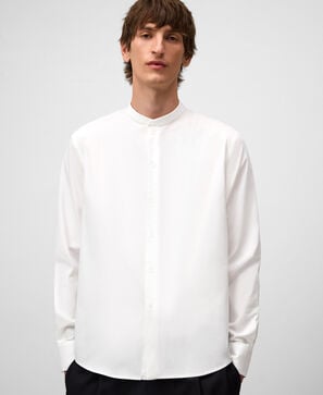 Regular fit Mandarin collar shirt man