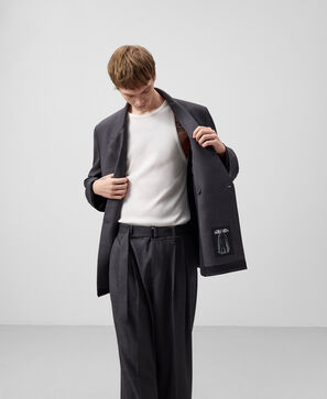 Melange grey tailored blazer man