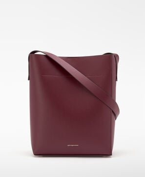 Mica leather hobo bag
