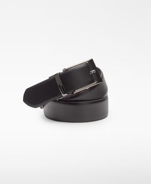 Reversible leather belt man