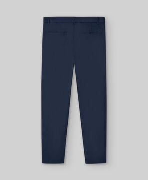 Microtextured chino trousers man