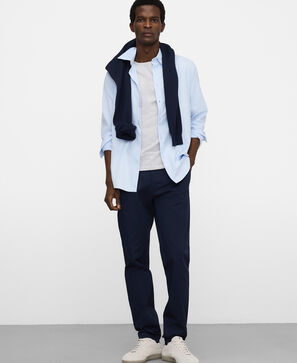 Cotton slim fit chino trousers