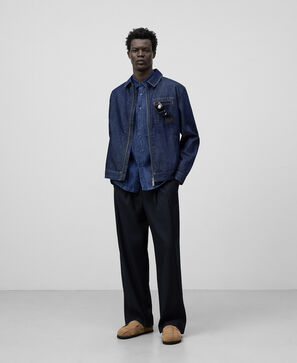 Cotton denim jacket man