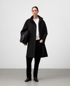 Abrigo cuello chimenea mujer