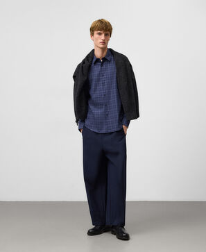 Camisa regular fit cuadros hombre