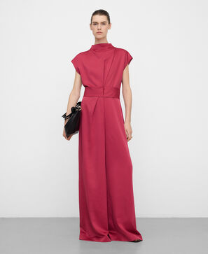 Satin palazzo trousers