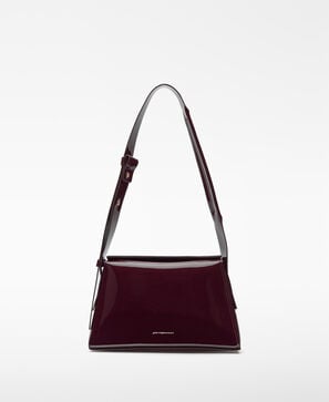 Mica patent shoulder bag woman