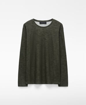 Long sleeve double-layered T-shirt