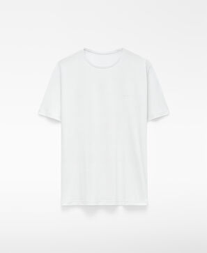 T-shirt regular fit em lyocell e algod&atilde;o