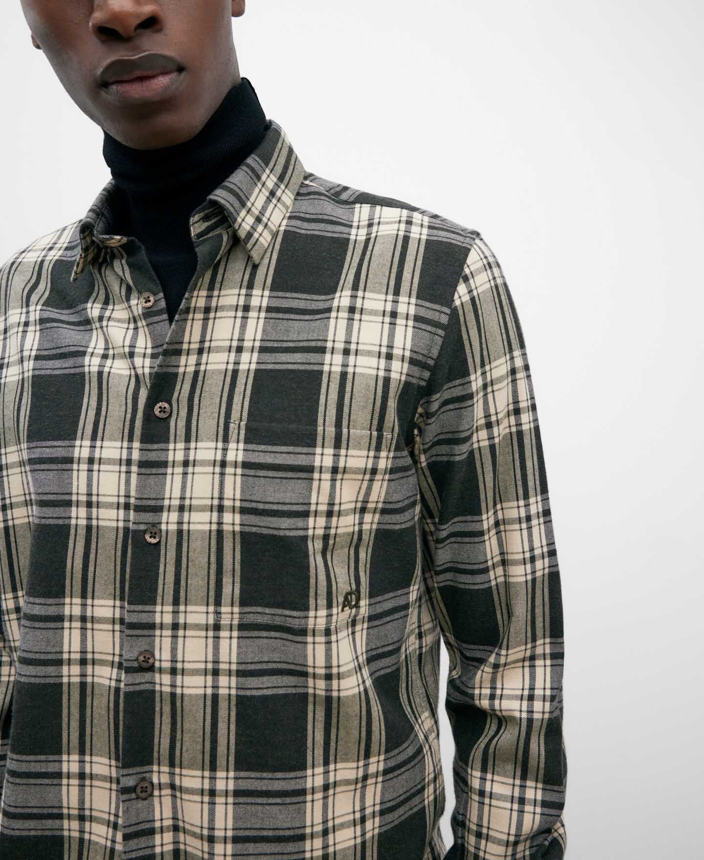 Camisa verde de sale cuadros