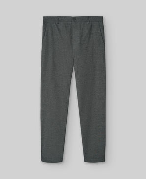 Microtextured chino trousers man