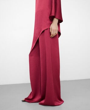 Satin palazzo trousers