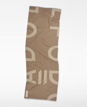 Jacquard maxi logo scarf
