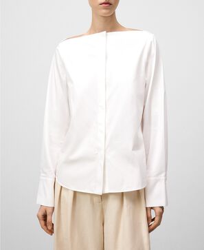 Camisa escote barco algod&oacute;n