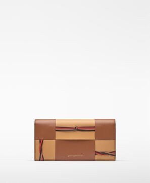 Horizonte double braided large wallet