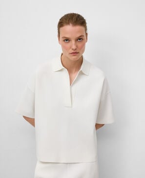 Polo punto manga corta mujer