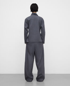 Wrap shirt with belt