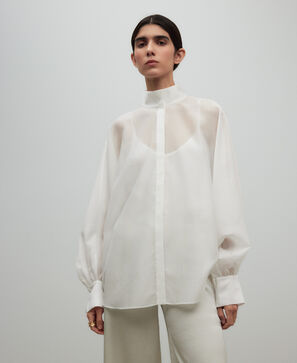 ワイドセミシアーシャツ