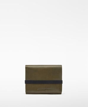 Leather tri-fold wallet