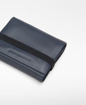 Leather tri-fold wallet