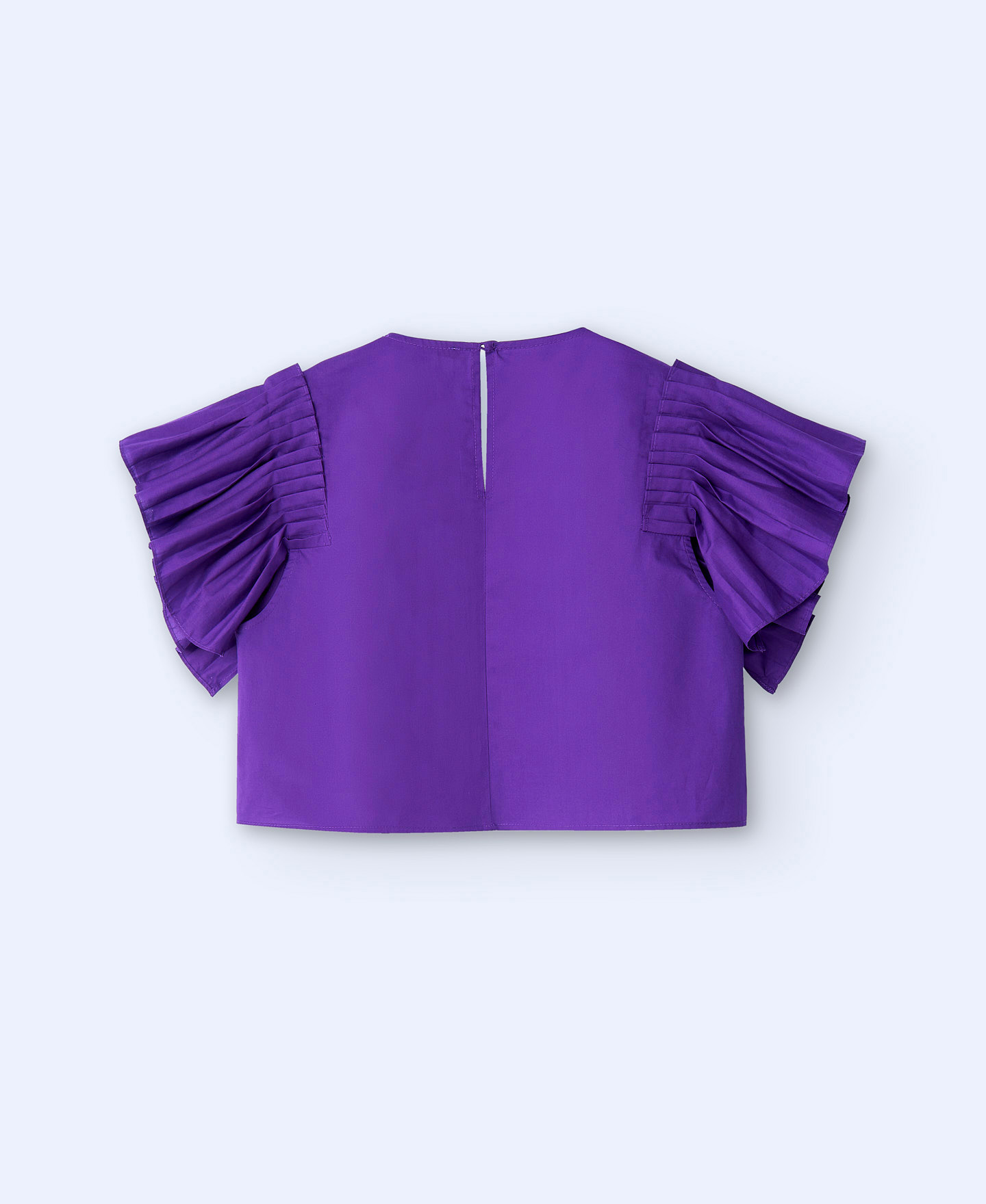 Cotton ruffle effect top image number 5
