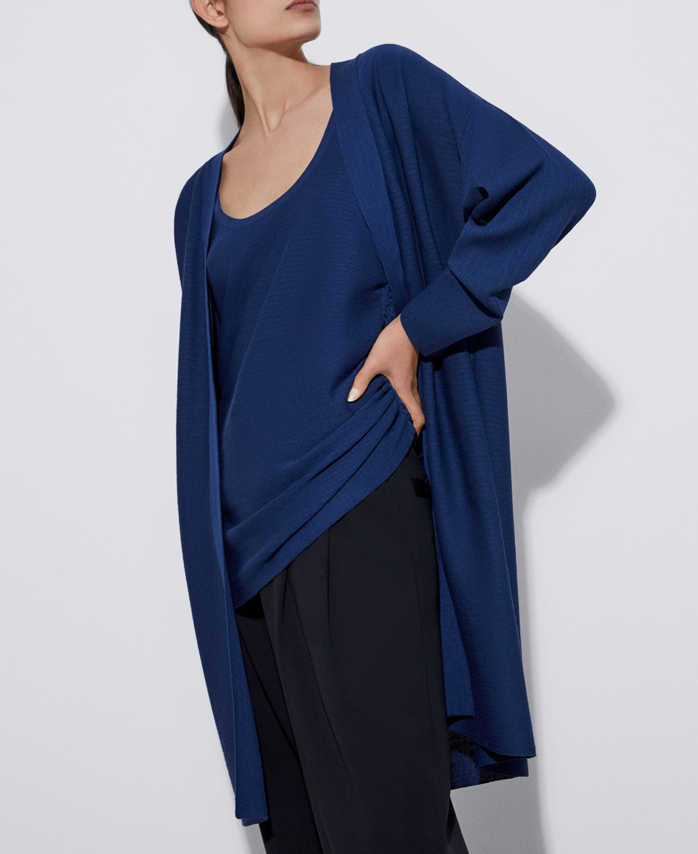 Striped kimono jacket image number 0