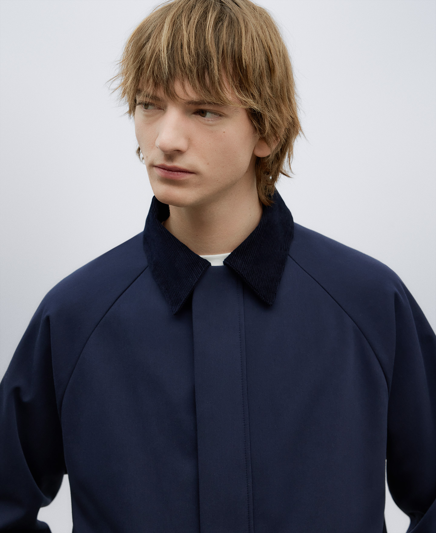 Chaquetón azul marino hombre image number 3