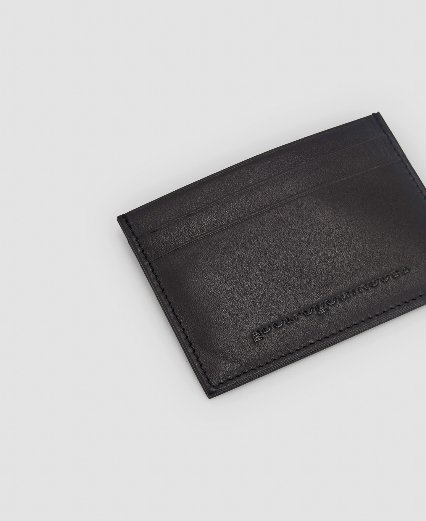 Leather logo card holder image number 1